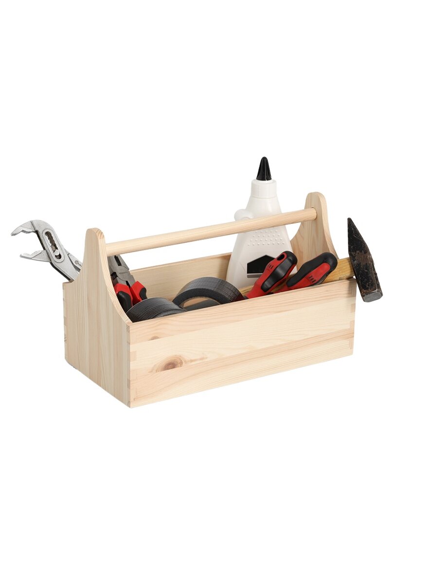 Auf diesem Bild sehen Sie das Produktbild 2 fr WERKZEUGKISTE AUS KIEFERNHOLZ