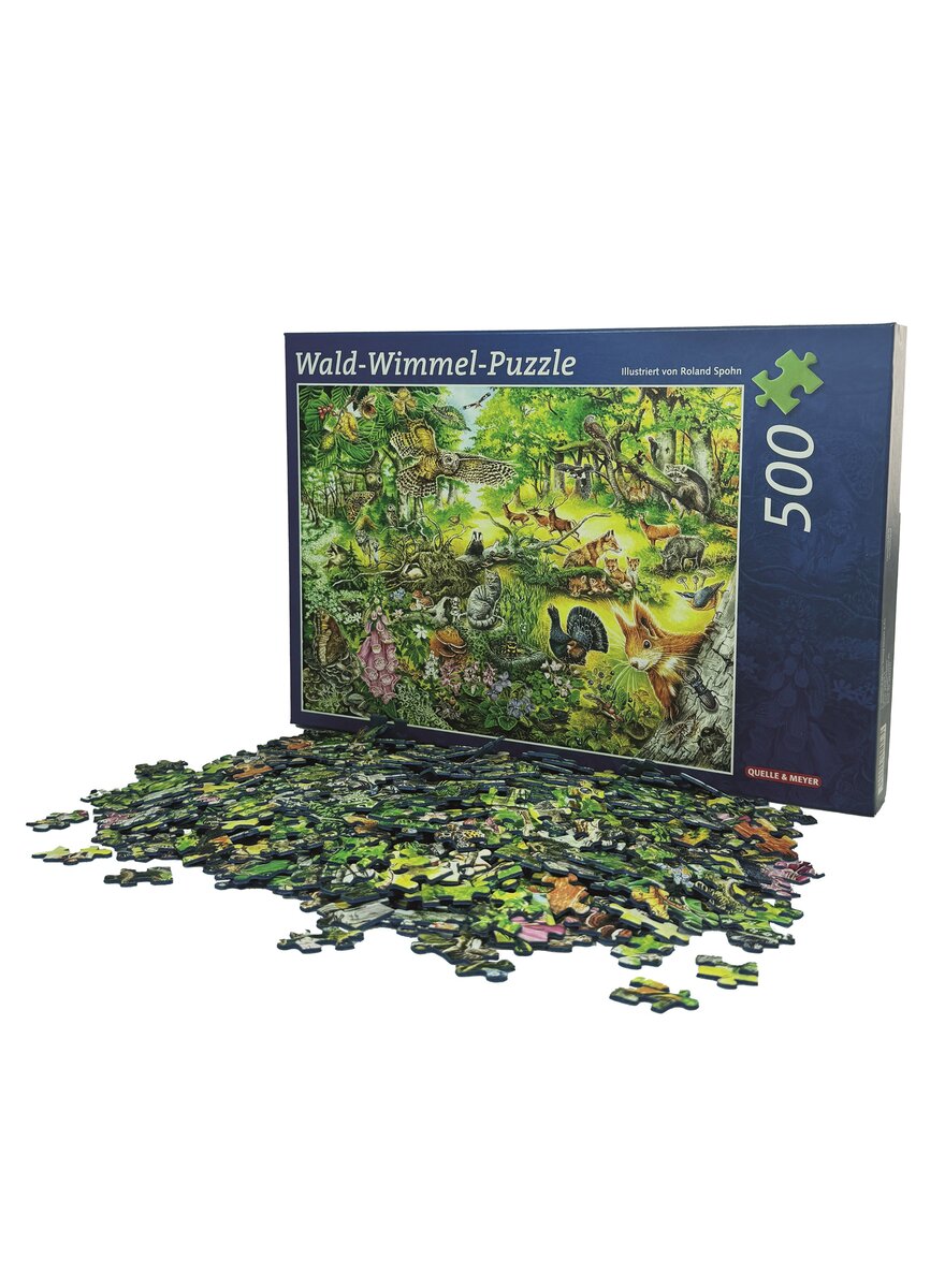 Auf diesem Bild sehen Sie das Produktbild 1 fr WALD-WIMMEL-PUZZLE 500 TEILE