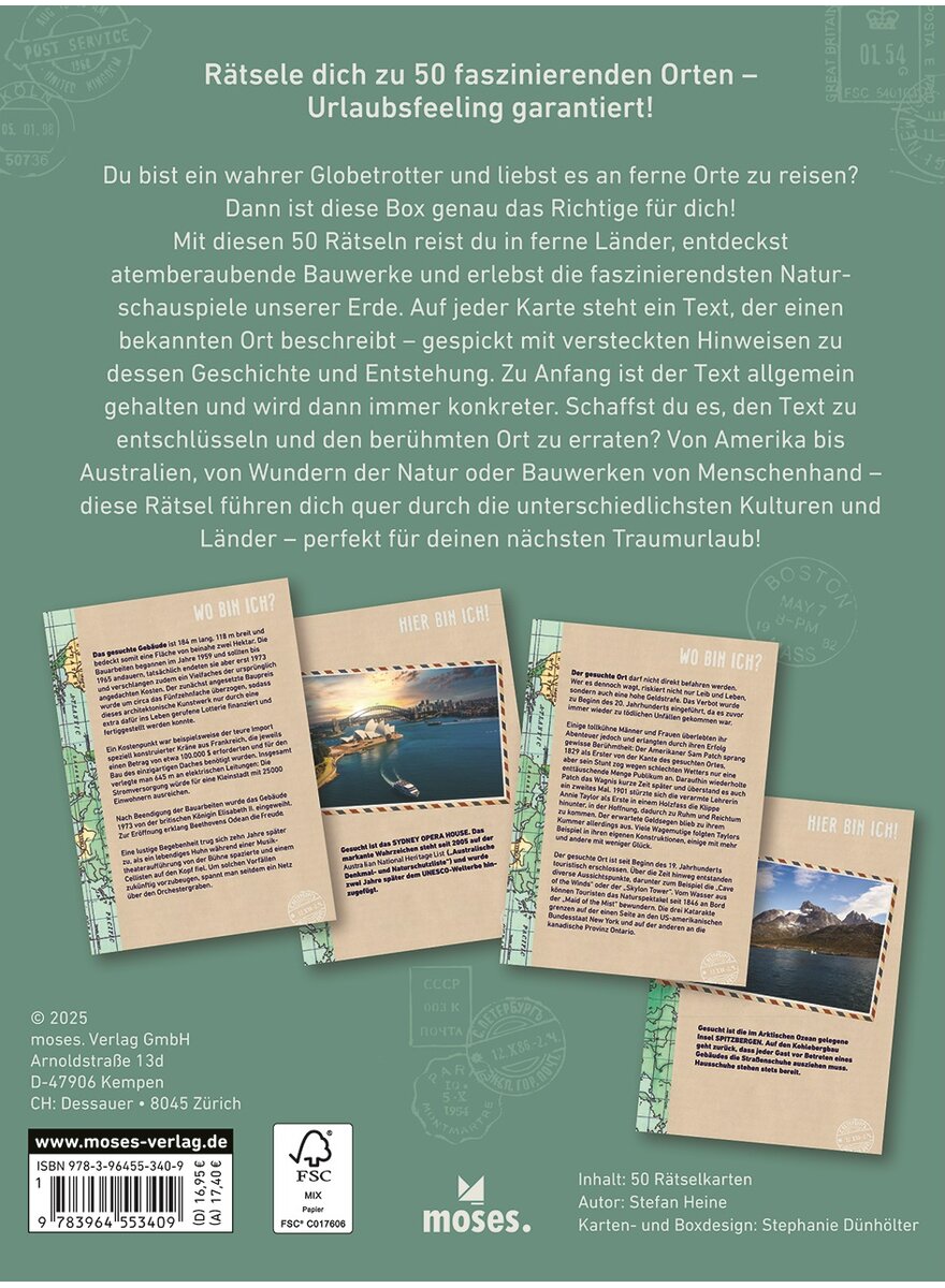 Auf diesem Bild sehen Sie das Produktbild fr 5 FERNWEH-QUIZ - WO BIN ICH? - STEFAN HEINE