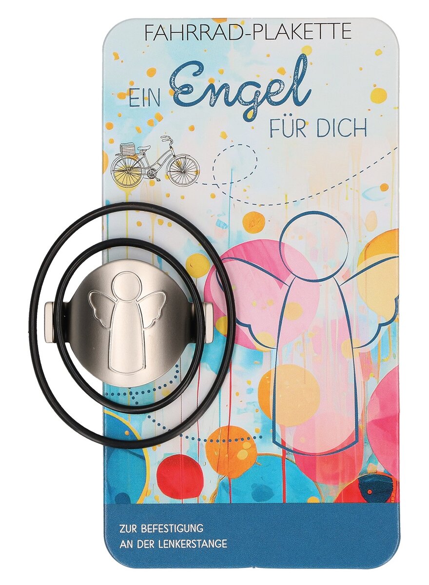 Auf diesem Bild sehen Sie das Produktbild 1 fr FAHRRAD-PLAKETTE EIN ENGEL FR DICH