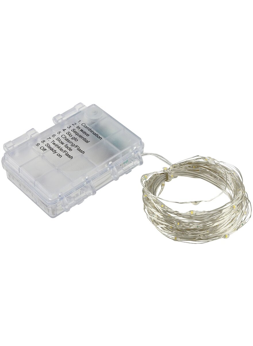 Auf diesem Bild sehen Sie das Produktbild 2 fr LED-BATTERIE-LICHTERKETTE SILVER WIRE 80