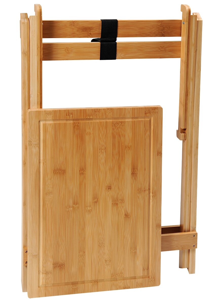 Auf diesem Bild sehen Sie das Produktbild 2 fr BAMBUS-KLAPPTISCH MIT ABNEHM- BARER SCHNEIDPLATTE