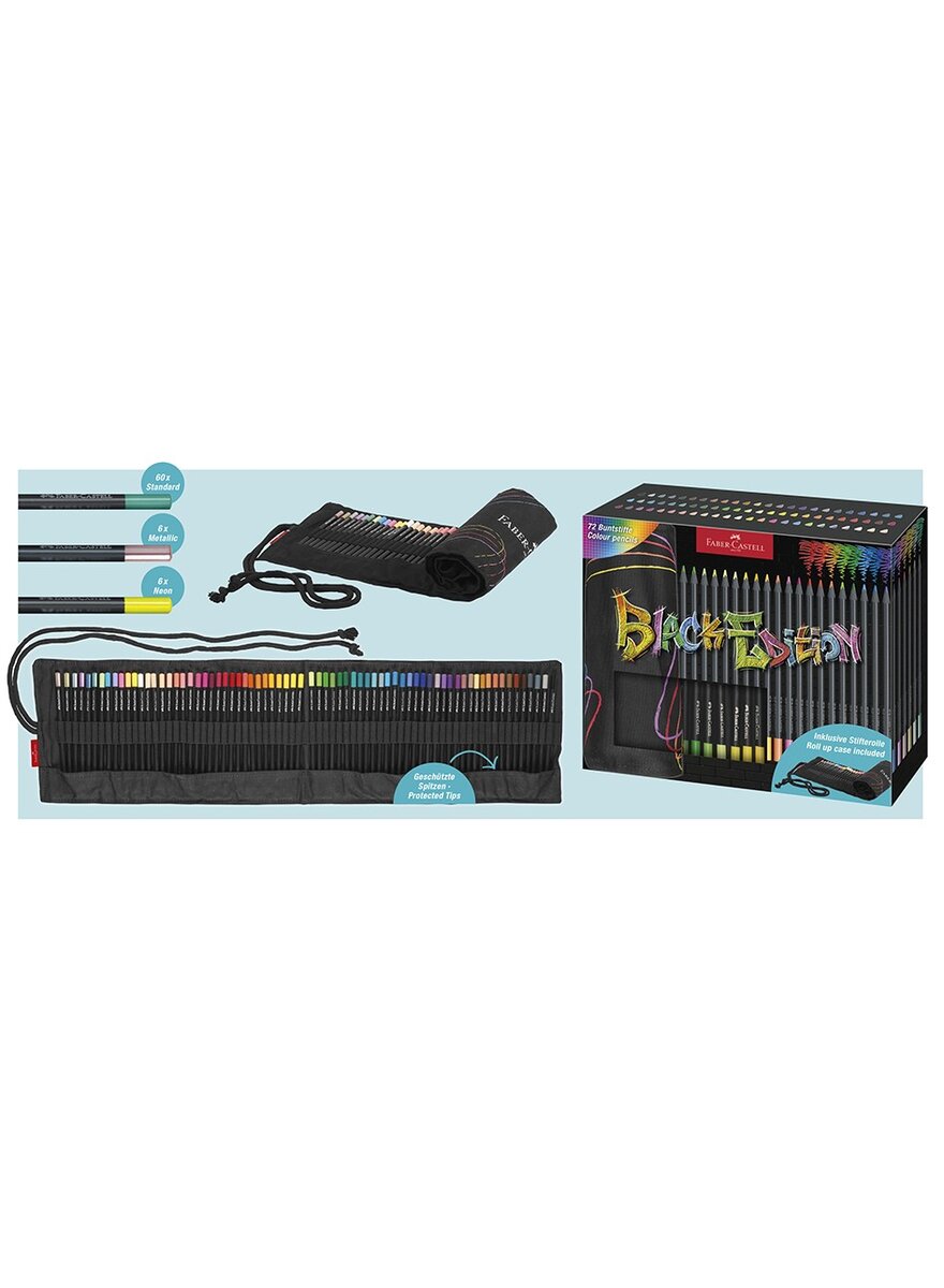 Auf diesem Bild sehen Sie das Produktbild 4 fr STIFTEROLLE MIT 72 BLACK EDITION BUNTSTIFTEN