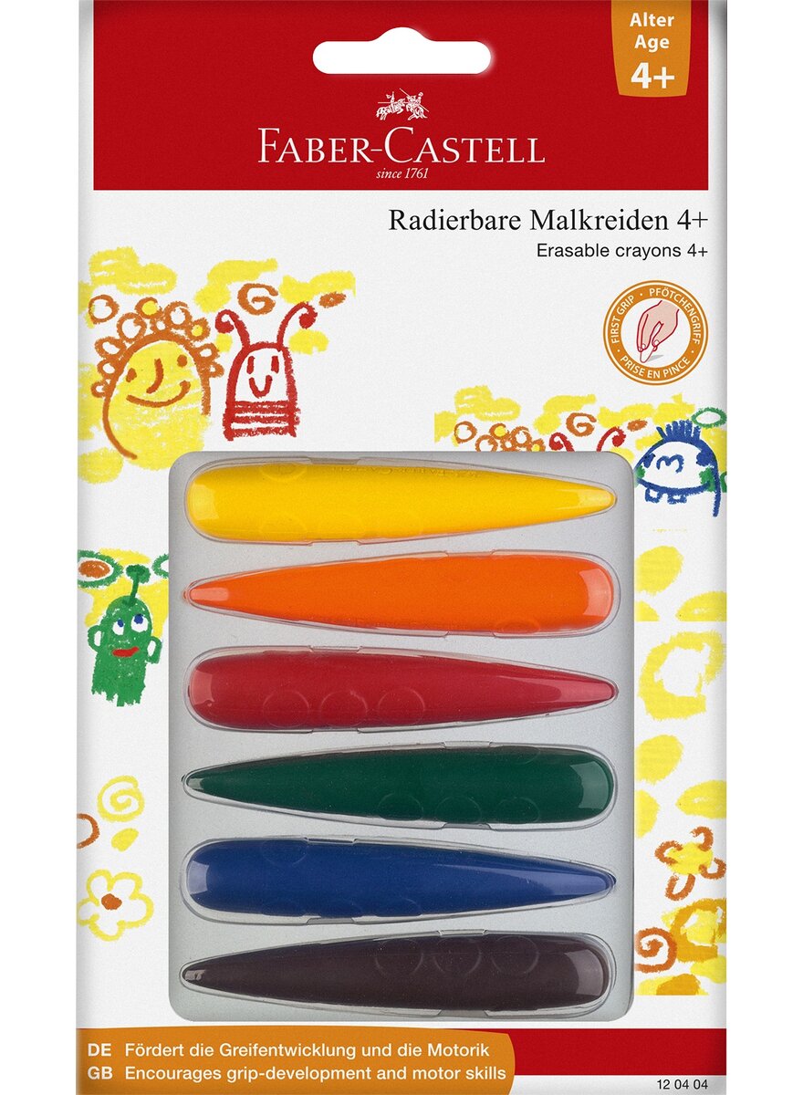Auf diesem Bild sehen Sie das Produktbild 3 fr RADIERBARE MALKREIDEN 6ER-SET
