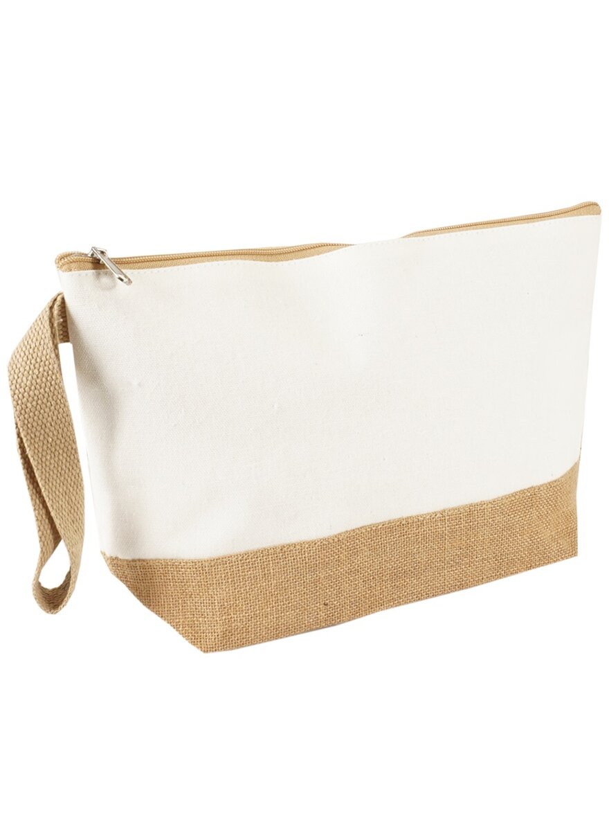 Auf diesem Bild sehen Sie das Produktbild 1 fr FAIRTRADE CANVAS KOSMETIK- TASCHE / KULTURBEUTEL