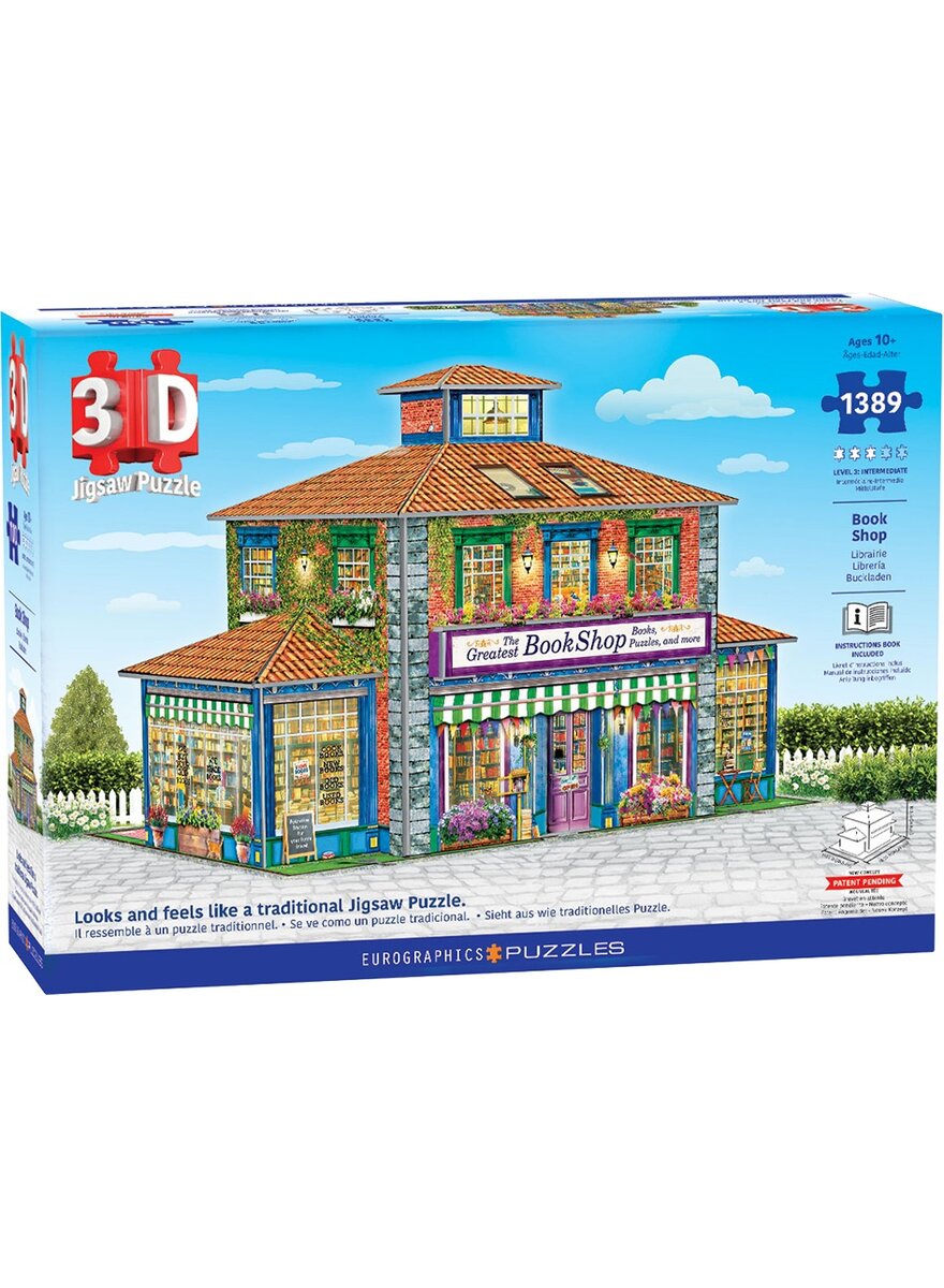 Auf diesem Bild sehen Sie das Produktbild 1 fr 3D-PUZZLE BUCHHANDLUNG 1100 TEILE