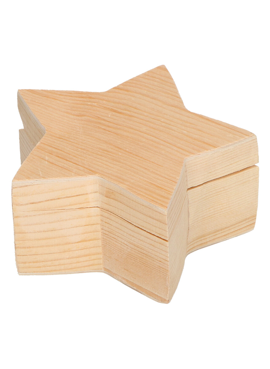 Auf diesem Bild sehen Sie das Produktbild 2 fr STERNDOSEN AUS HOLZ 2ER-SET