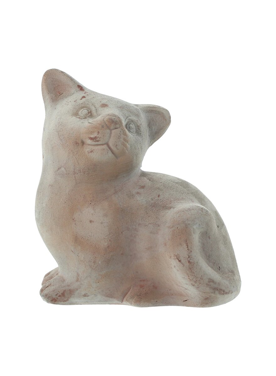Auf diesem Bild sehen Sie das Produktbild 1 fr TERRACOTTA-FIGUR KITTY-CAT