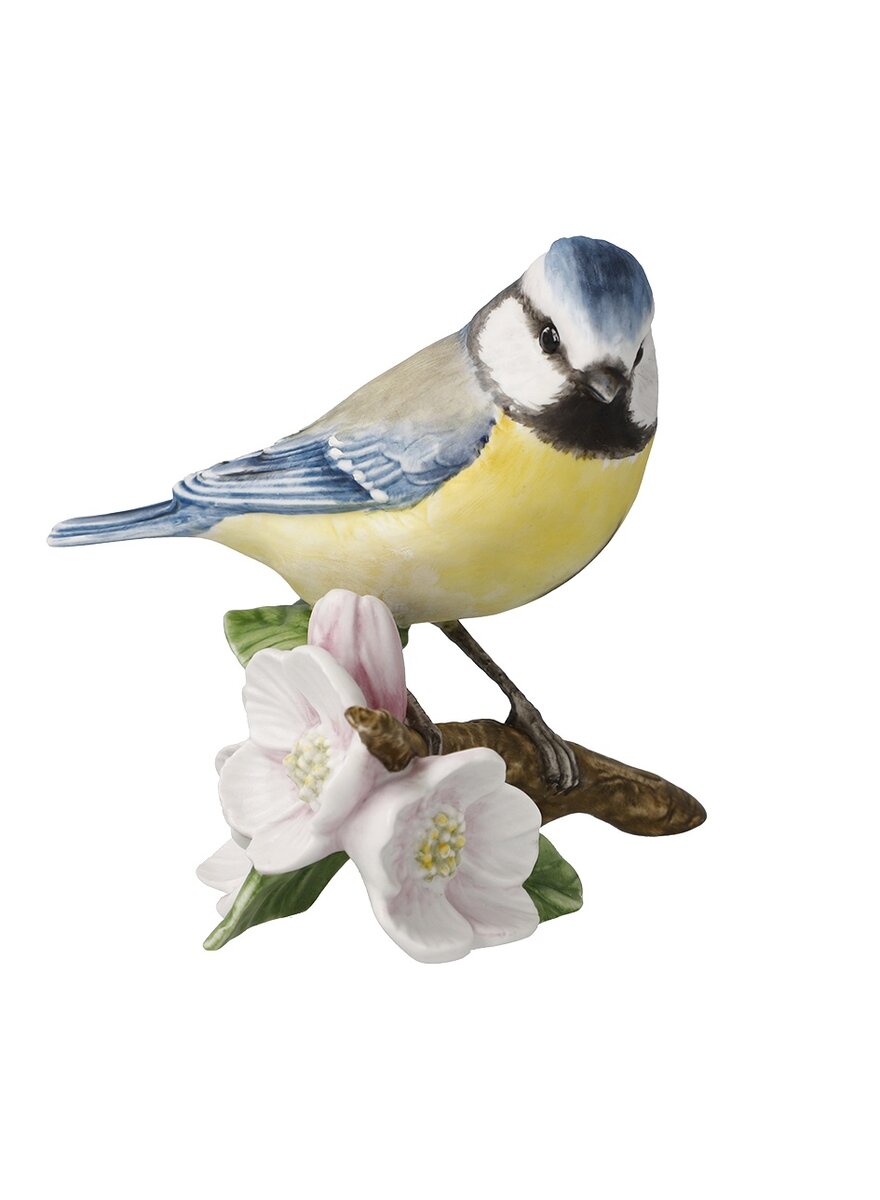 Auf diesem Bild sehen Sie das Produktbild 1 fr PORZELLAN-SKULPTUR BLAUMEISE