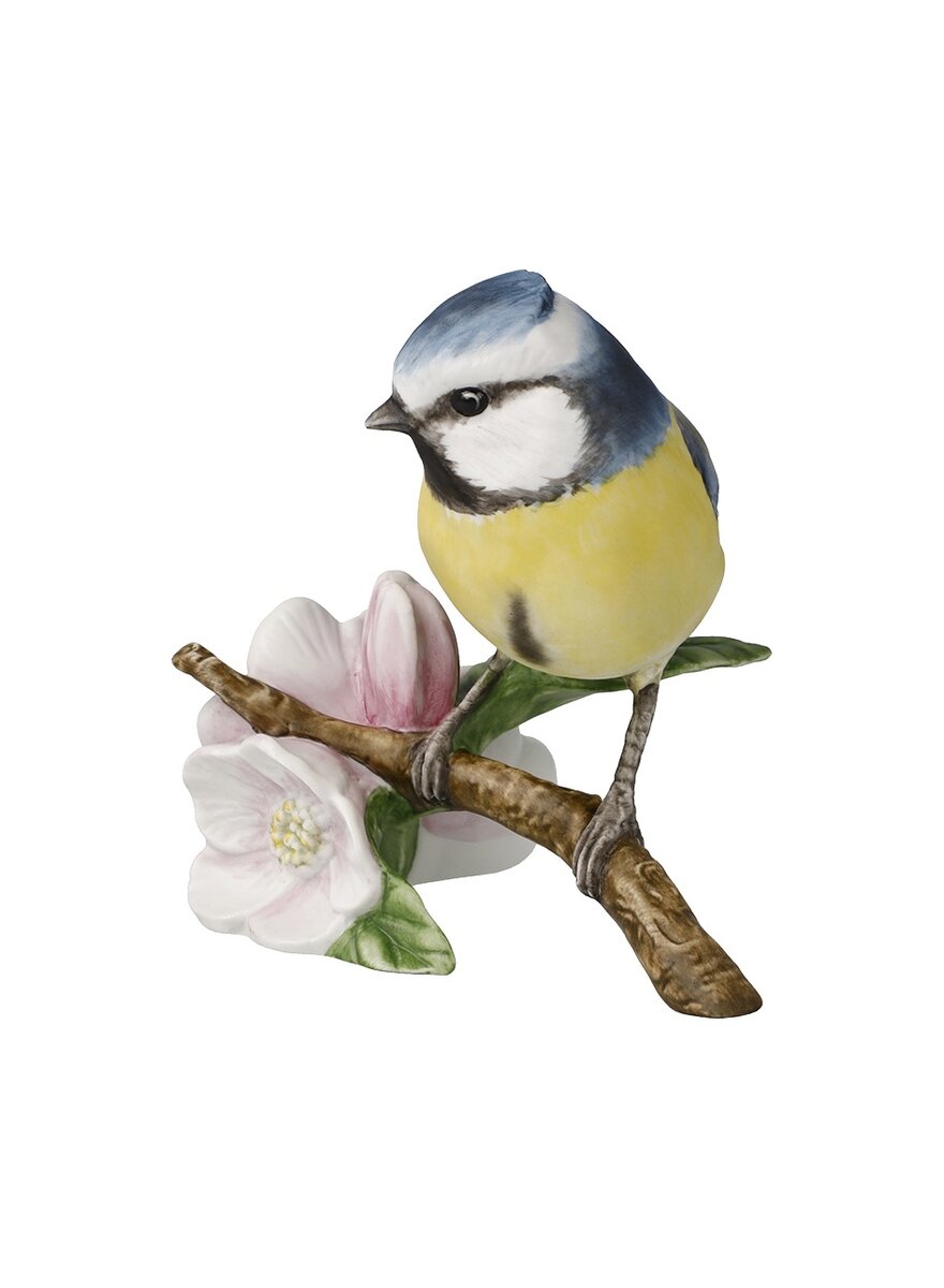 Auf diesem Bild sehen Sie das Produktbild 2 fr PORZELLAN-SKULPTUR BLAUMEISE