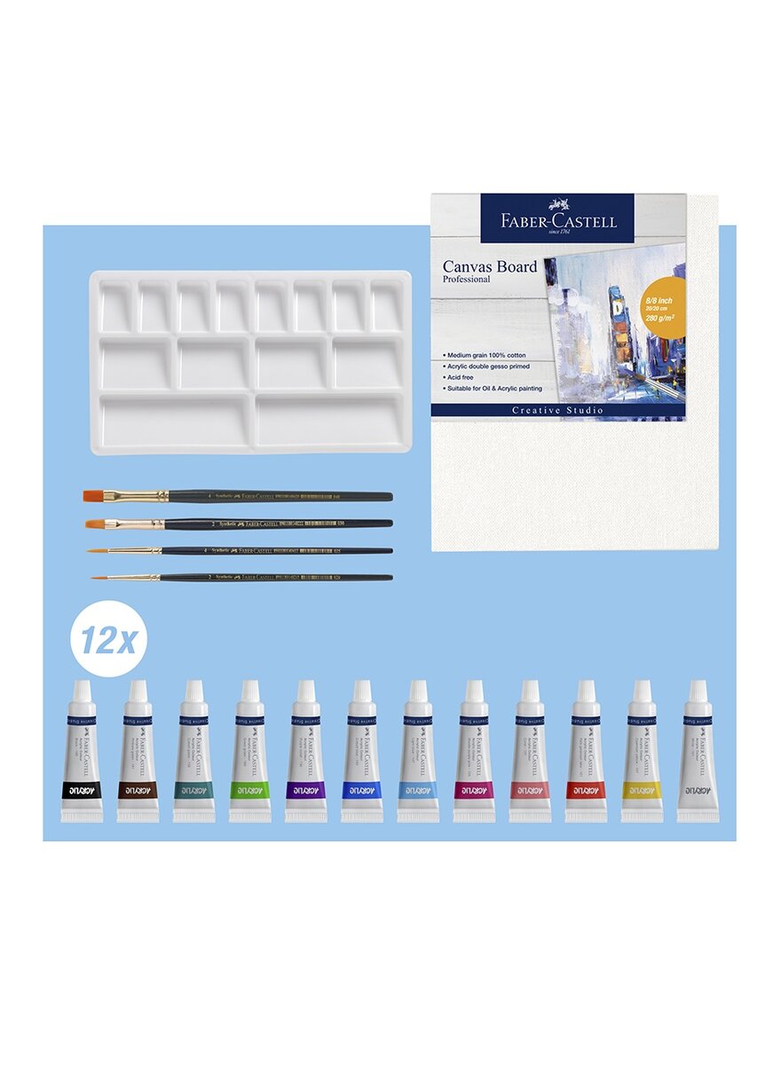 Auf diesem Bild sehen Sie das Produktbild 2 fr ACRYLMALSET INKL. ZUBEHR 18-TLG.