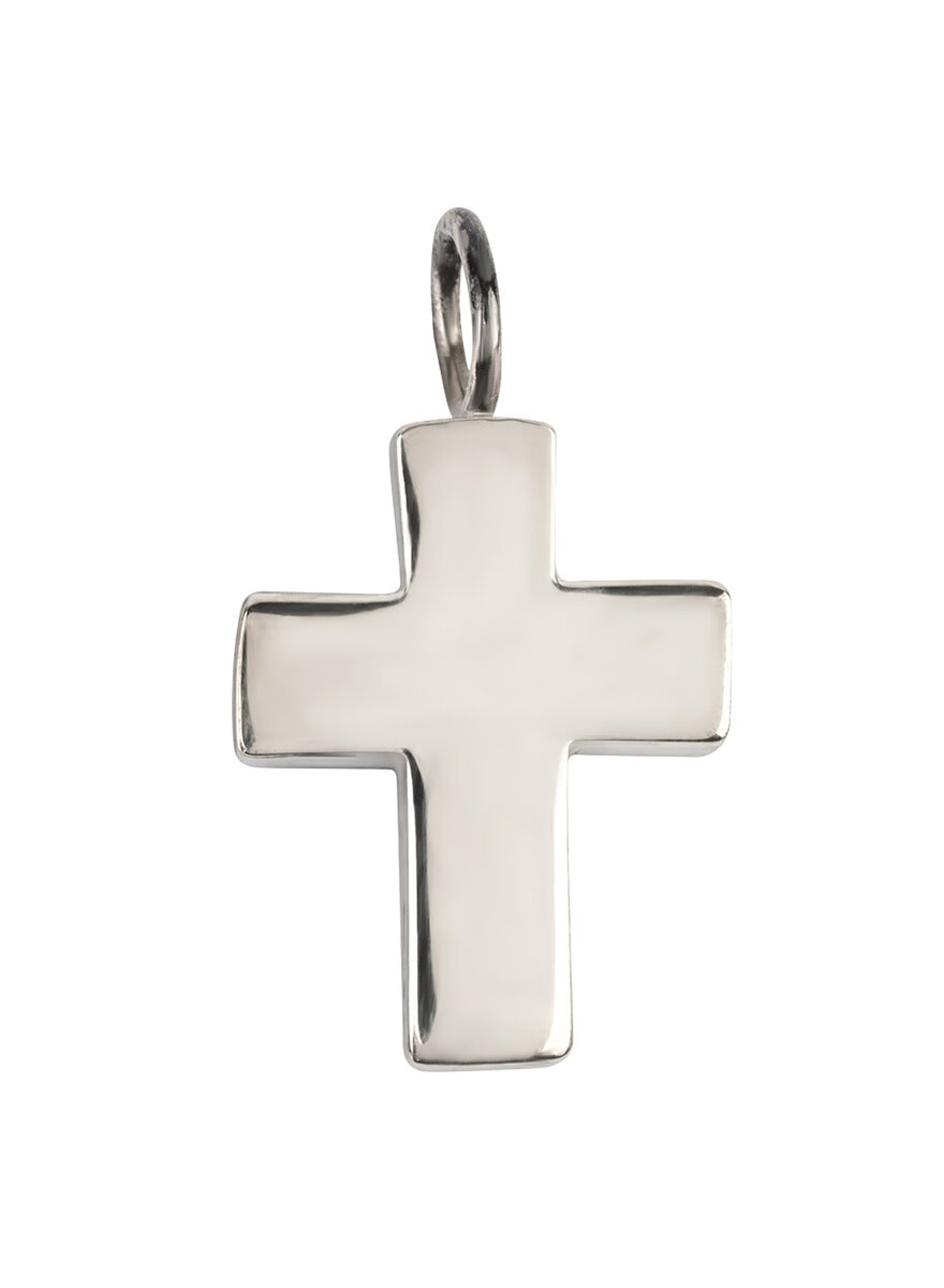 Auf diesem Bild sehen Sie das Produktbild 1 fr SILBERANHNGER KREUZ ROJA AUS MEXIKO - 17 X 13 MM