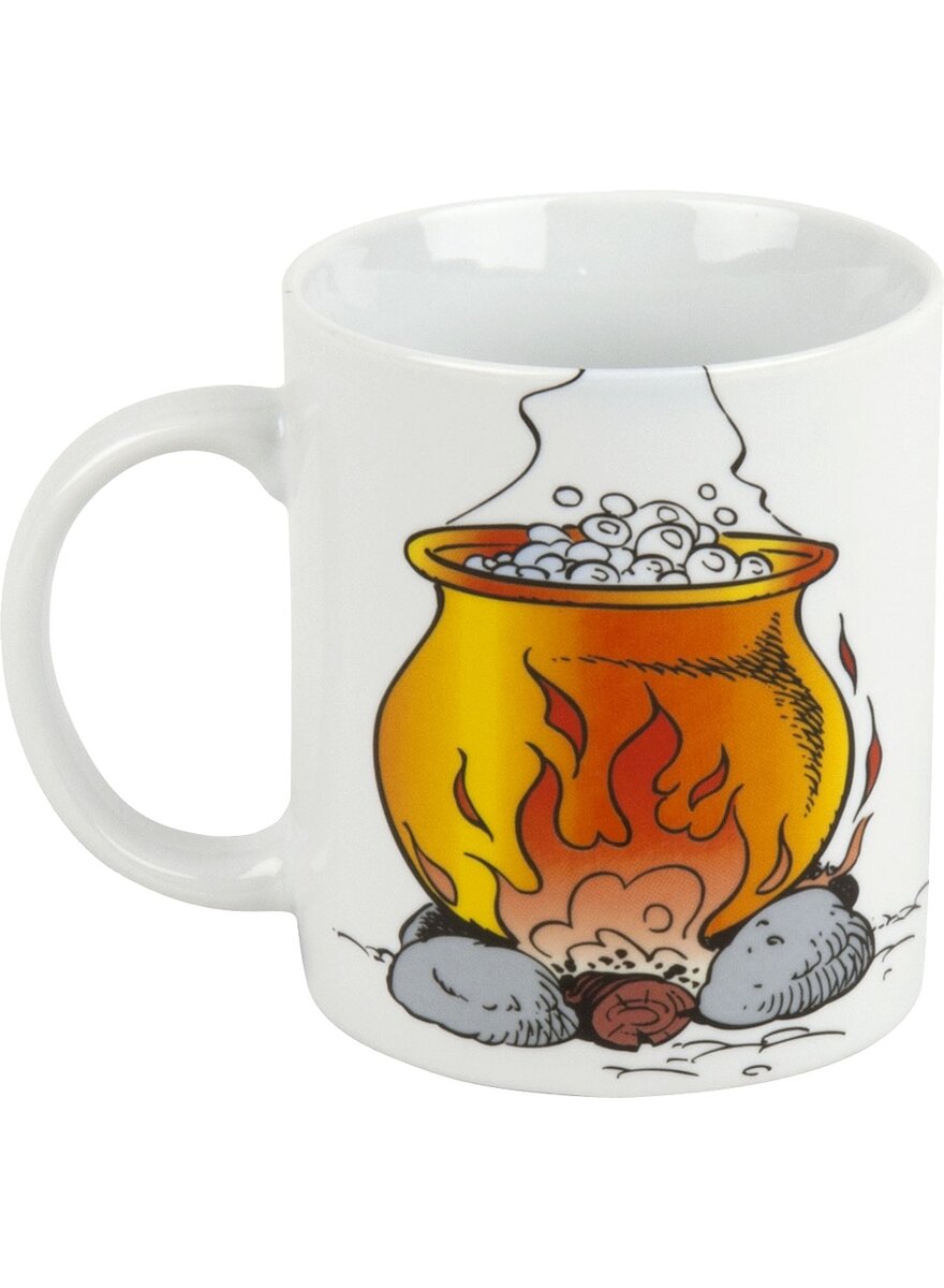 Auf diesem Bild sehen Sie das Produktbild 2 fr PORZELLANBECHER ASTERIX KAFFEE IST FERTIG