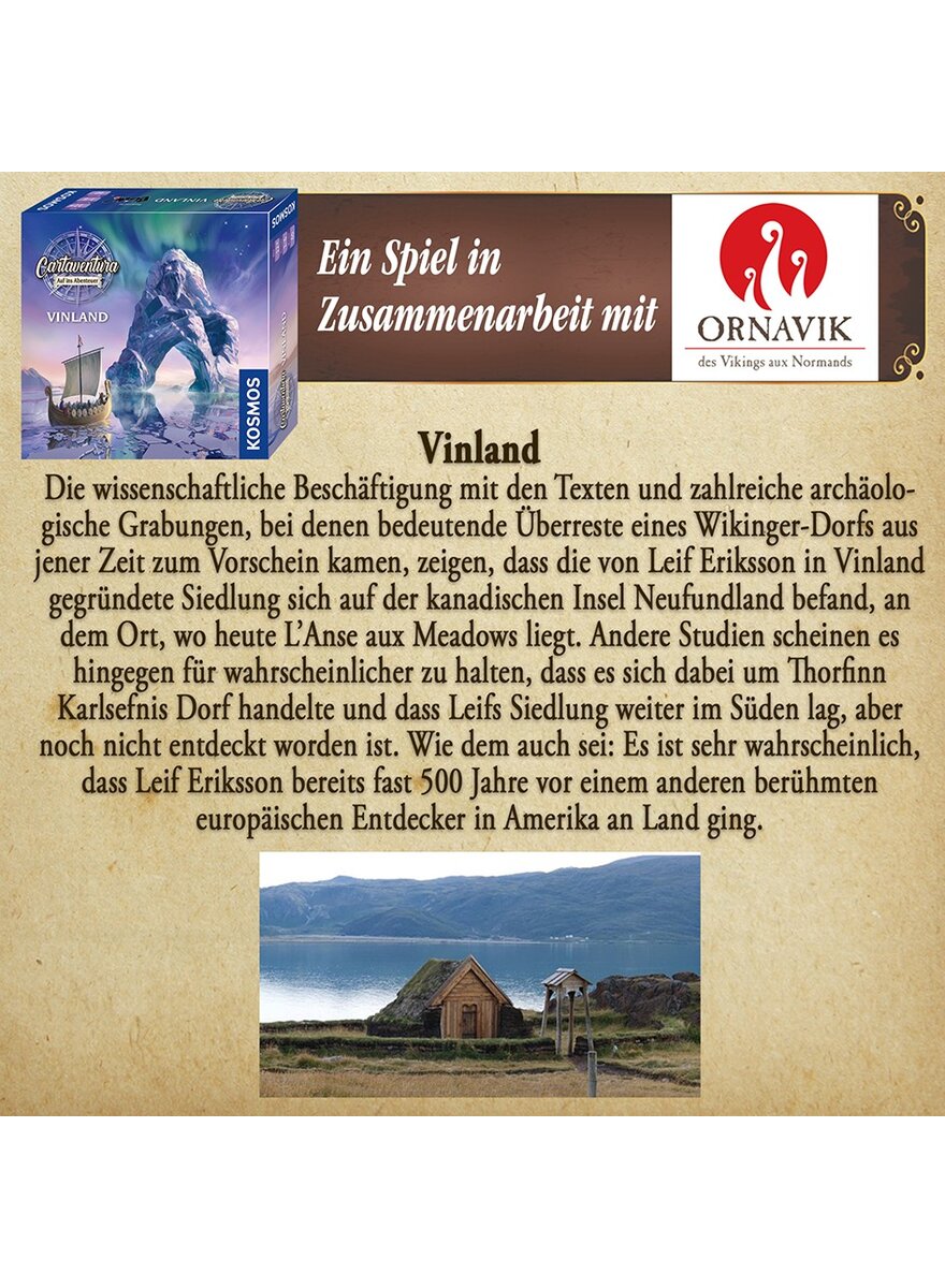 Auf diesem Bild sehen Sie das Produktbild f�r 5 SPIEL CARTAVENTURA VINLAND