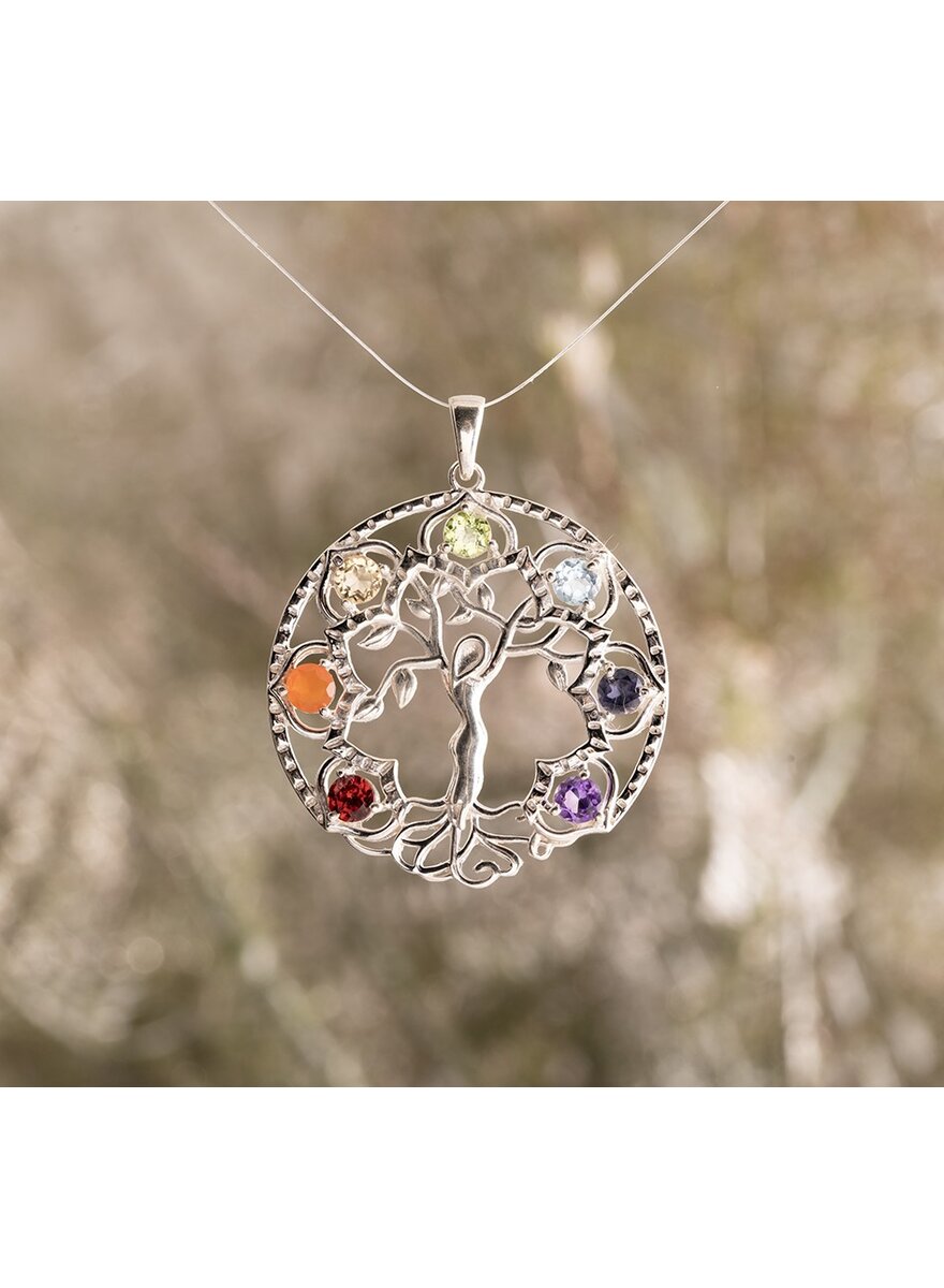 Auf diesem Bild sehen Sie das Produktbild 2 f�r ELFENBAUM MIT CHAKRASTEINEN