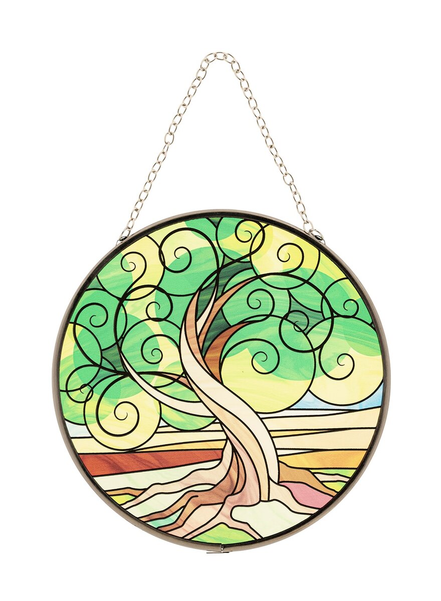 Auf diesem Bild sehen Sie das Produktbild 1 f�r GLAS-FENSTERBILD YGGDRASIL