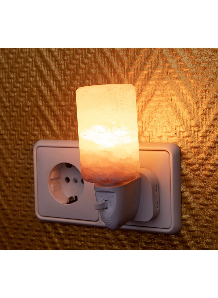 Auf diesem Bild sehen Sie das Produktbild 1 f�r SALZKRISTALL NACHTLICHT ZYLINDER