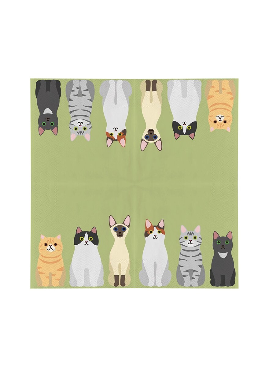 Auf diesem Bild sehen Sie das Produktbild 1 f�r PAPIERSERVIETTEN KATZEN 20ER PACK