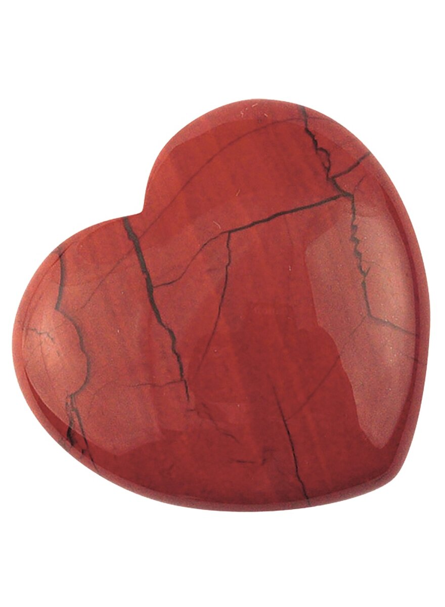 Auf diesem Bild sehen Sie das Produktbild 1 f�r HANDSCHMEICHLER JASPIS-HERZ ROT