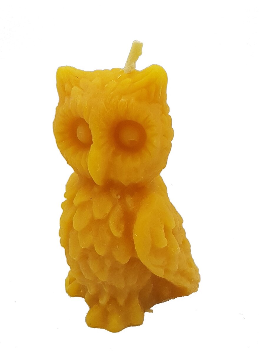 Auf diesem Bild sehen Sie das Produktbild 1 f�r BIENENWACHSKERZE EULE