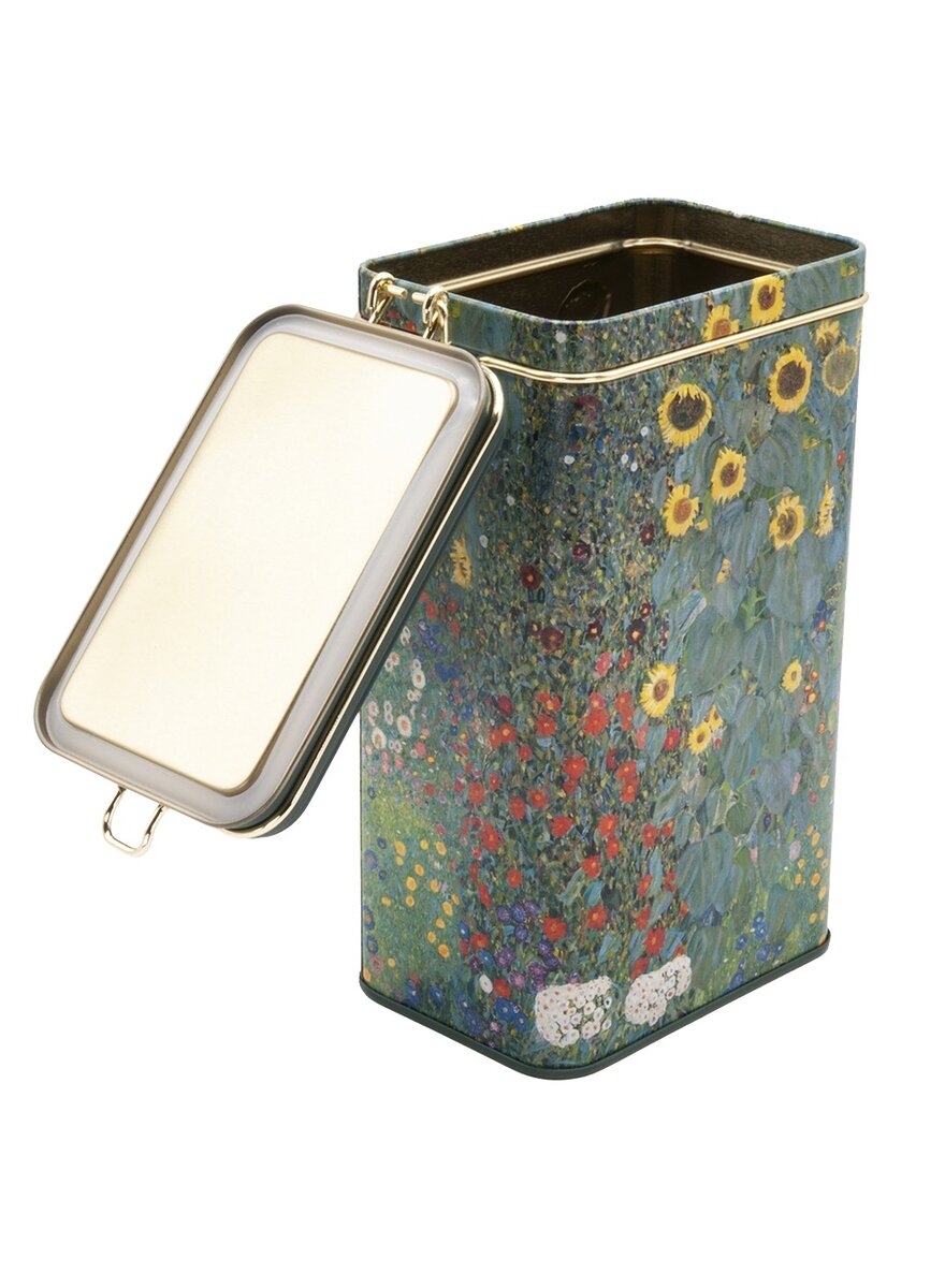 Auf diesem Bild sehen Sie das Produktbild 1 f�r VORRATSDOSE KLIMT BAUERNGARTEN AUS METALL