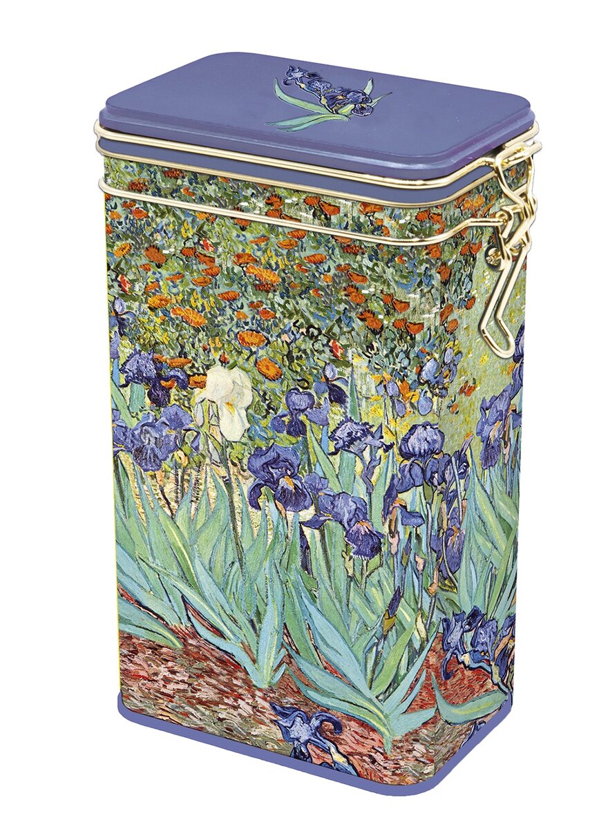 Auf diesem Bild sehen Sie das Produktbild 1 f�r VORRATSDOSE VAN GOGH SCHWERTLILIEN AUS METALL