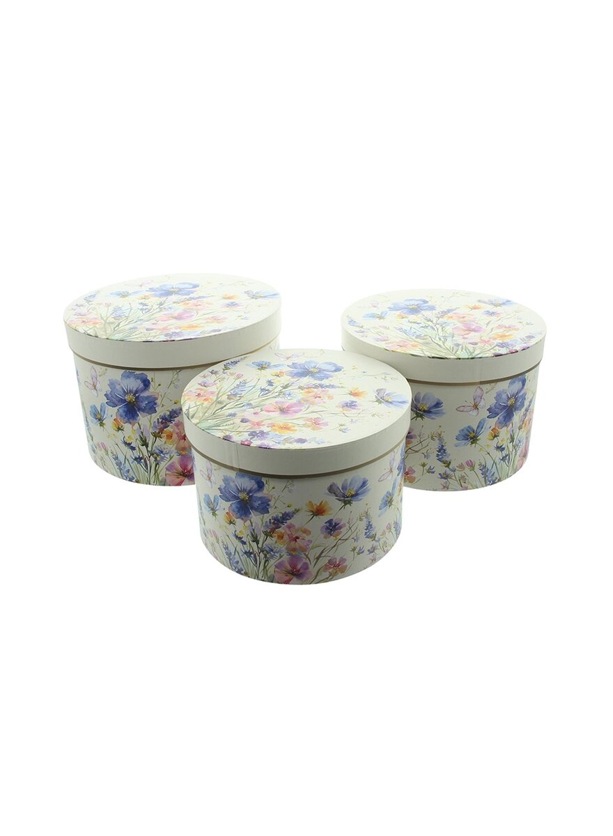 Auf diesem Bild sehen Sie das Produktbild 1 f�r GESCHENKBOXEN BLUMENWIESE 3ER- SET