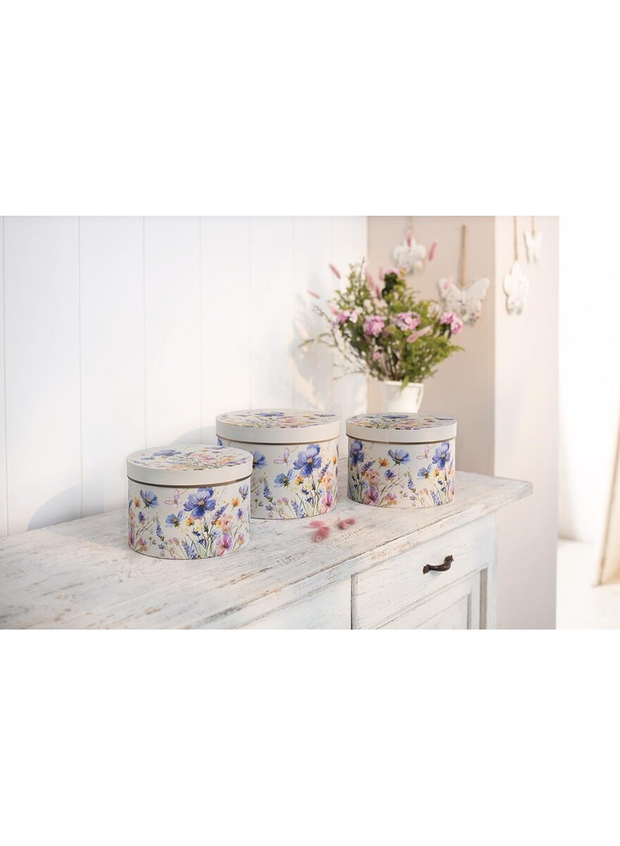 Auf diesem Bild sehen Sie das Produktbild 3 f�r GESCHENKBOXEN BLUMENWIESE 3ER- SET