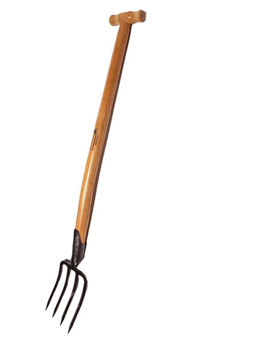 Auf diesem Bild sehen Sie das Produktbild 1 f�r DAMEN-SPATENGABEL M. BAJONETT- ZINKEN U. LACKIERTEM ESCHEN-T- STIEL 80 CM