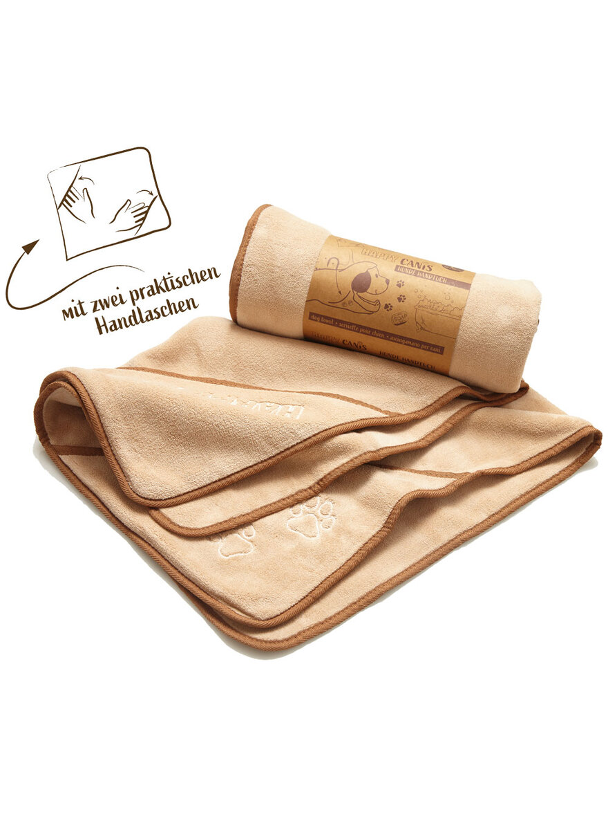Auf diesem Bild sehen Sie das Produktbild 1 f�r HAPPY CANIS HUNDEHANDTUCH 90 X 60 CM