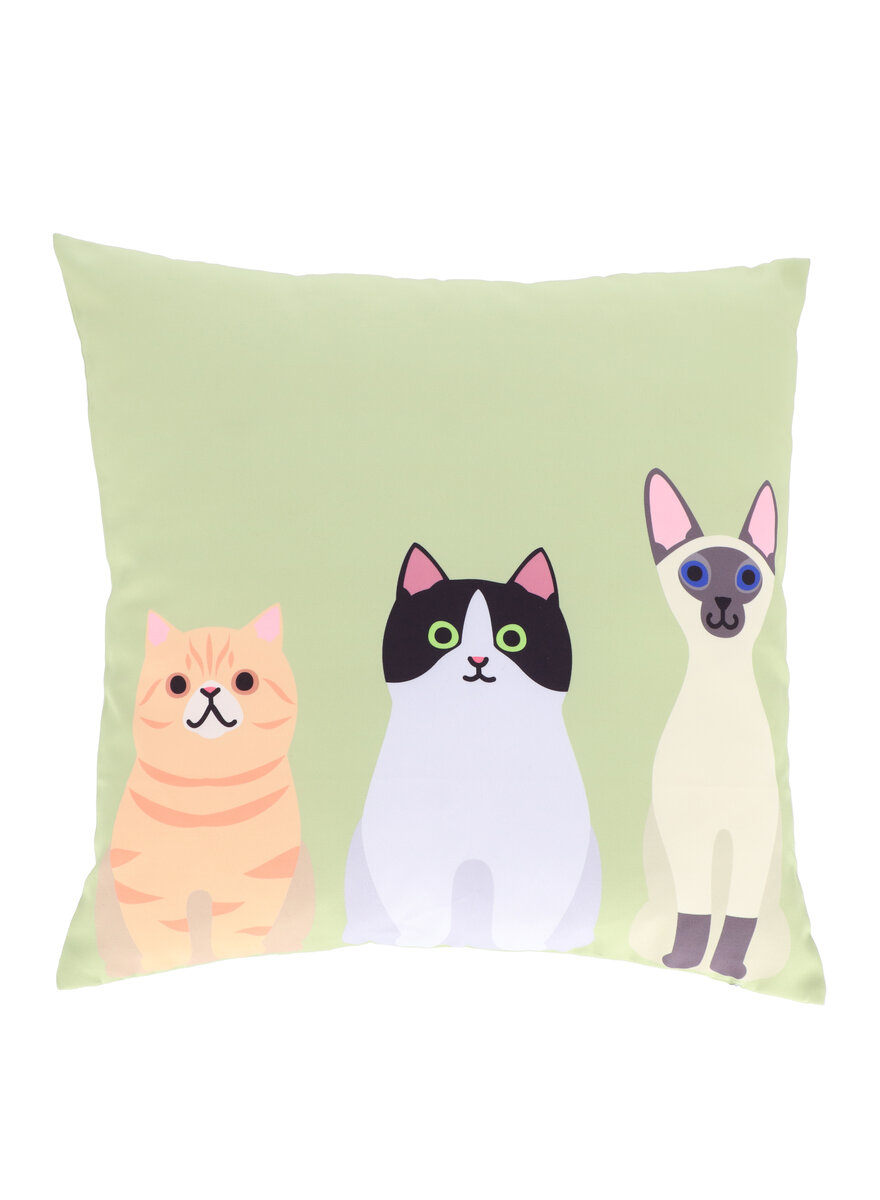 Auf diesem Bild sehen Sie das Produktbild 2 f�r OUTDOOR-KISSEN KATZEN 45X45 CM
