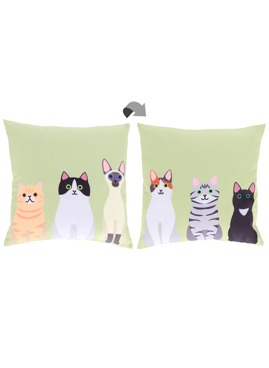 Auf diesem Bild sehen Sie das Produktbild 3 f�r OUTDOOR-KISSEN KATZEN 45X45 CM