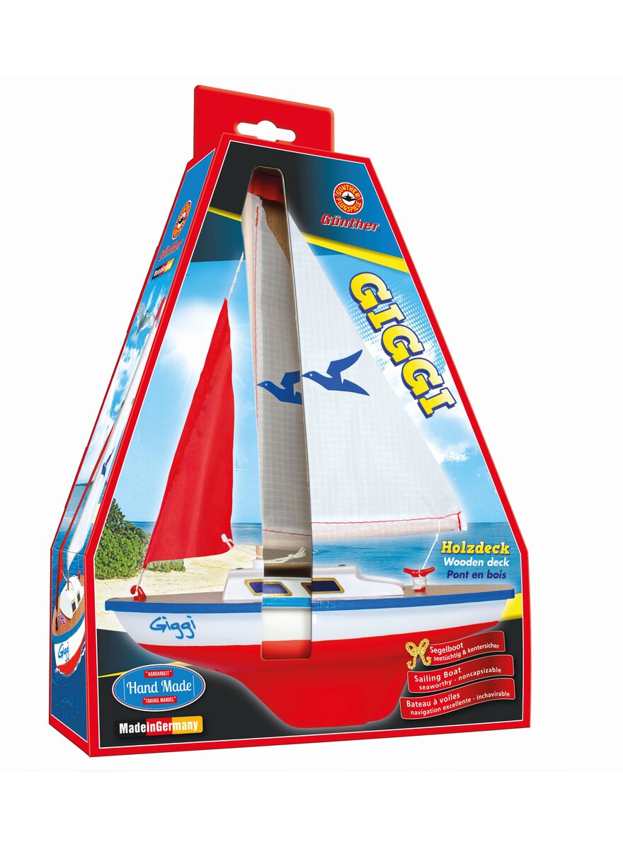 Auf diesem Bild sehen Sie das Produktbild 2 f�r SEGELJOLLE GIGGI MIT HOLZDECK