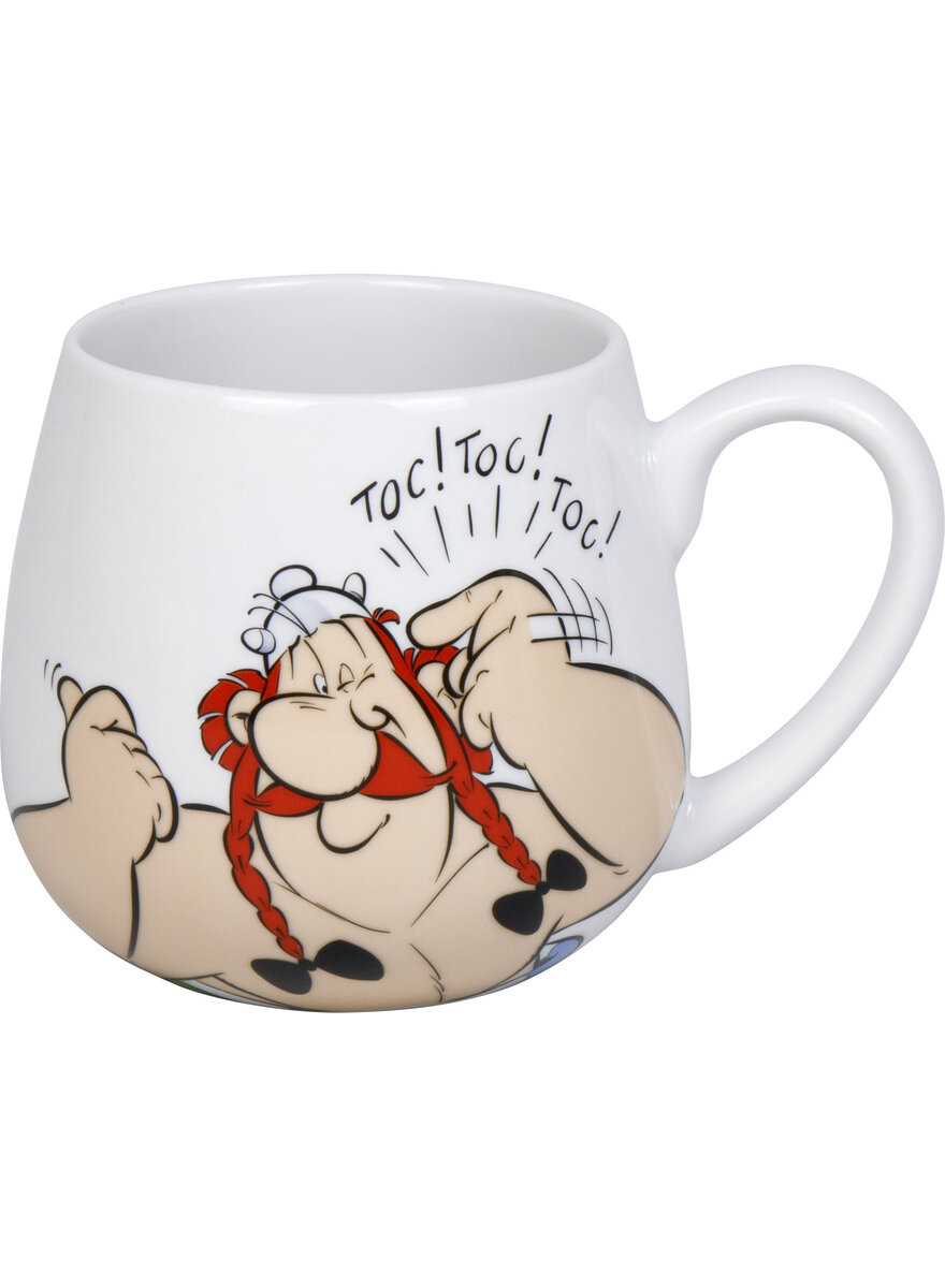 Auf diesem Bild sehen Sie das Produktbild 1 f�r PORZELLAN-BECHER OBELIX TOC! TOC! TOC!