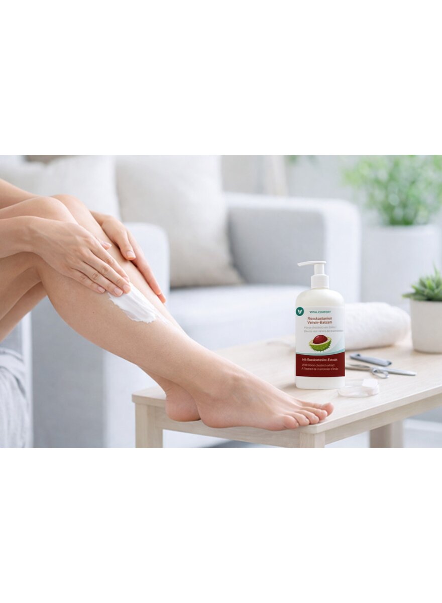 Auf diesem Bild sehen Sie das Produktbild 2 f�r VITAL COMFORT ROSSKASTANIEN- VENEN-BALSAM 500ML PUMPSPENDER