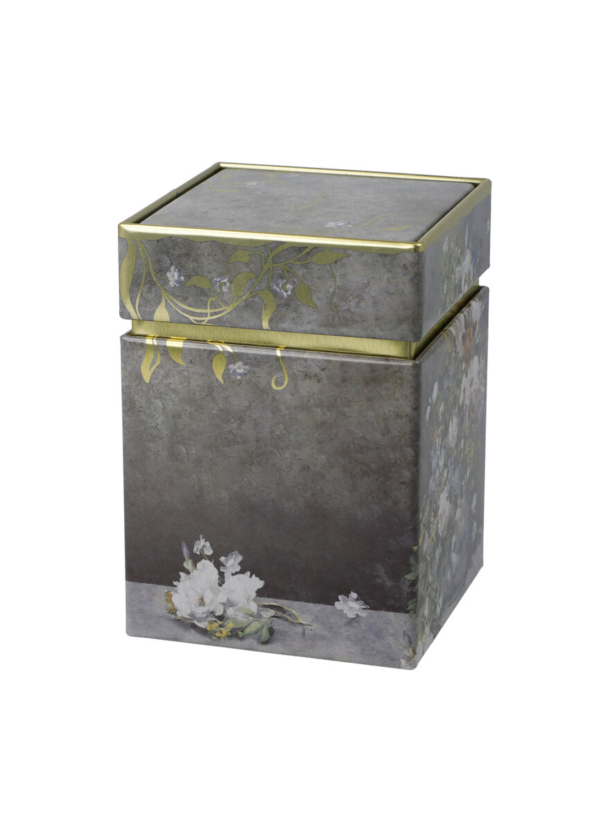Auf diesem Bild sehen Sie das Produktbild 4 f�r BLECH-TEEDOSE RENOIR FR�HLINGS BLUMEN 7,5 X 7,5 X 11 CM