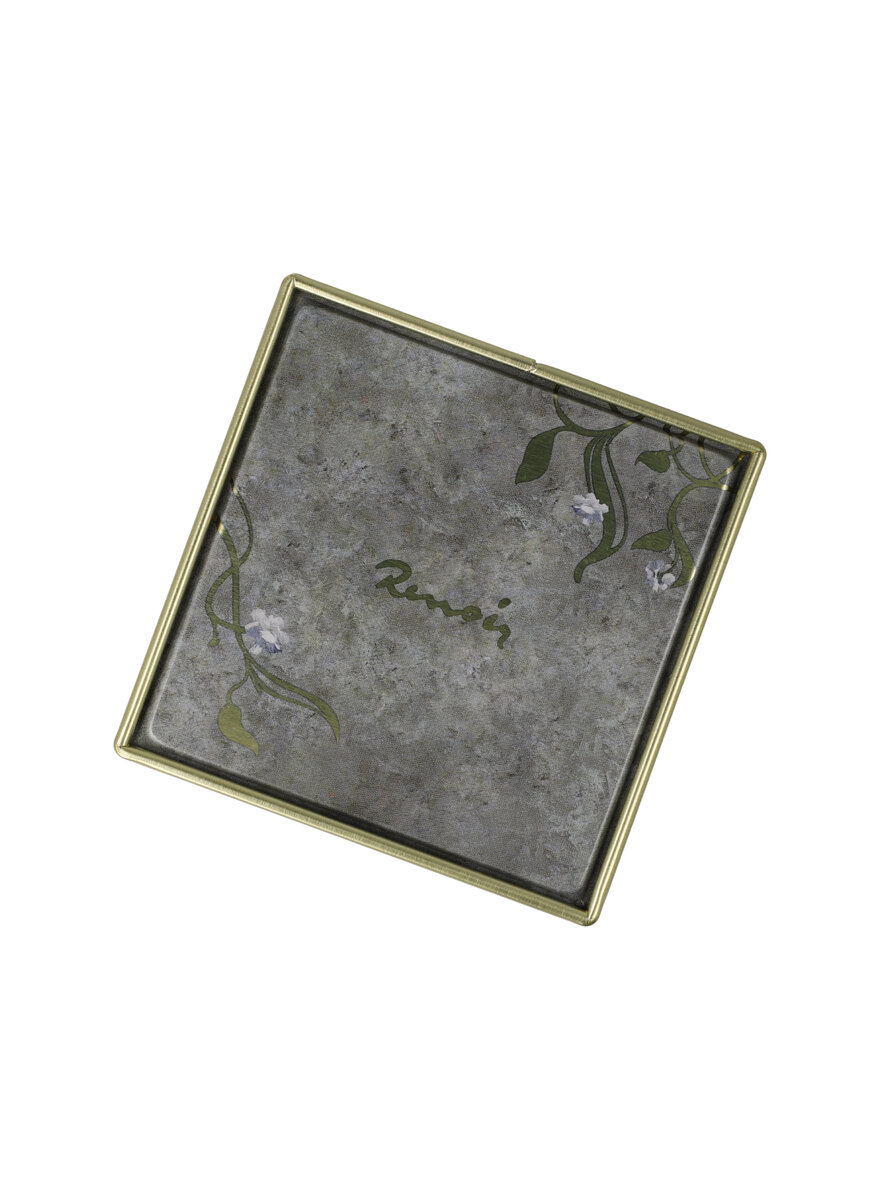 Auf diesem Bild sehen Sie das Produktbild f�r 5 BLECH-TEEDOSE RENOIR FR�HLINGS BLUMEN 7,5 X 7,5 X 11 CM
