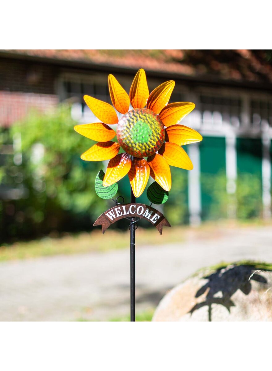 Auf diesem Bild sehen Sie das Produktbild 3 f�r METALL-WINDSPIEL GOLDEN SUNFLOWER