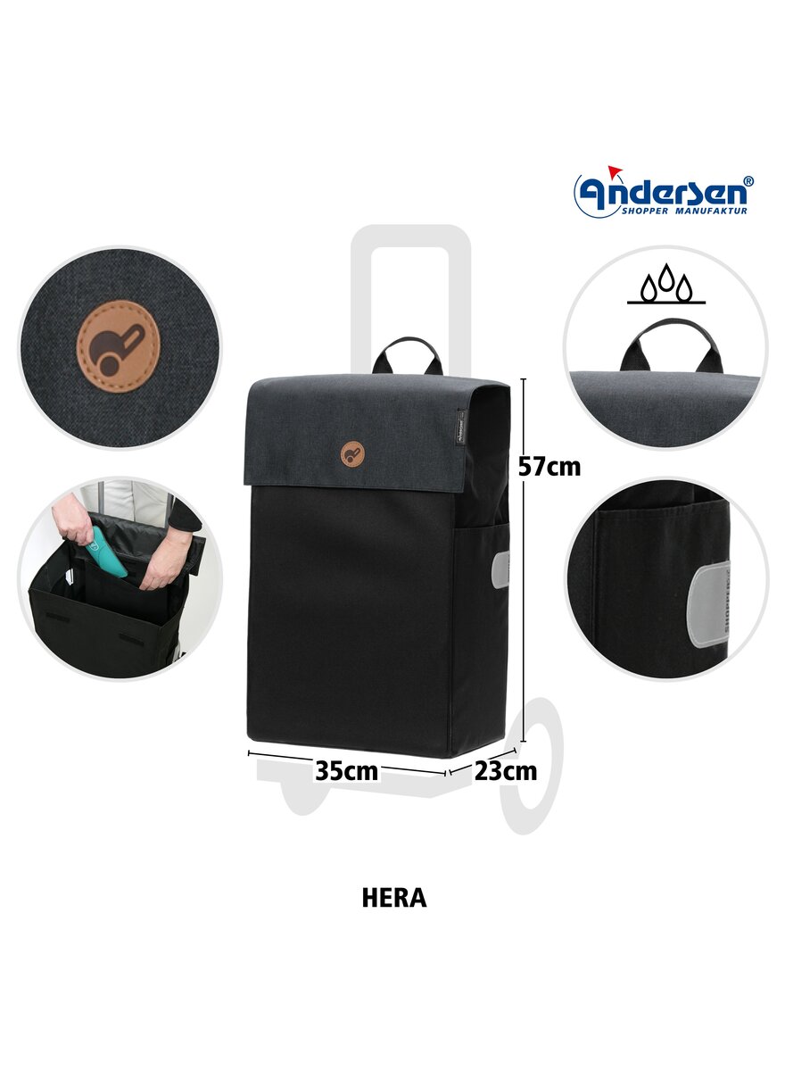 Auf diesem Bild sehen Sie das Produktbild 3 f�r SCALA SHOPPER HERA SCHWARZ