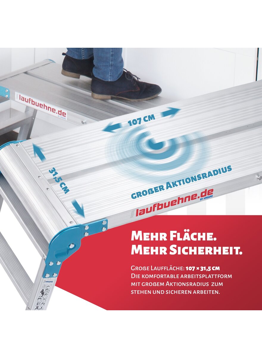 Auf diesem Bild sehen Sie das Produktbild 3 f�r ARBEITSPLATTFORM LAUFB�HNE XL