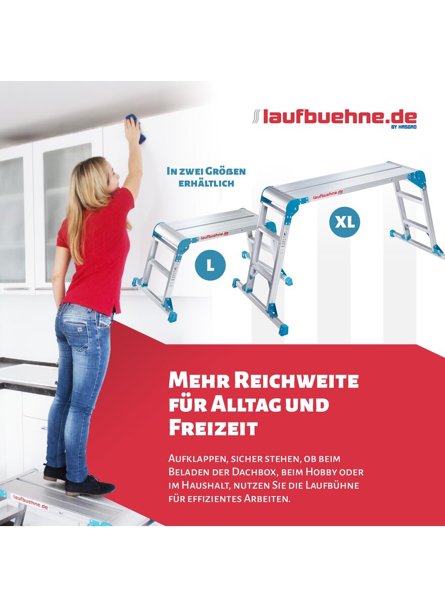 Auf diesem Bild sehen Sie das Produktbild 4 f�r ARBEITSPLATTFORM LAUFB�HNE XL