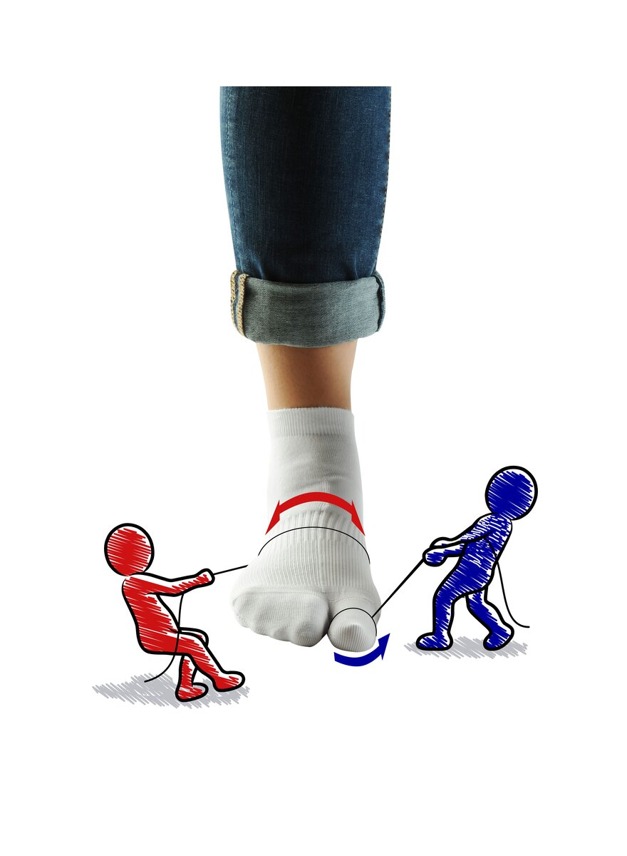 Auf diesem Bild sehen Sie das Produktbild 3 f�r HALLUX-VALGUS-BANDAGENSOCKEN 2ER-SET GR. M (37-39)