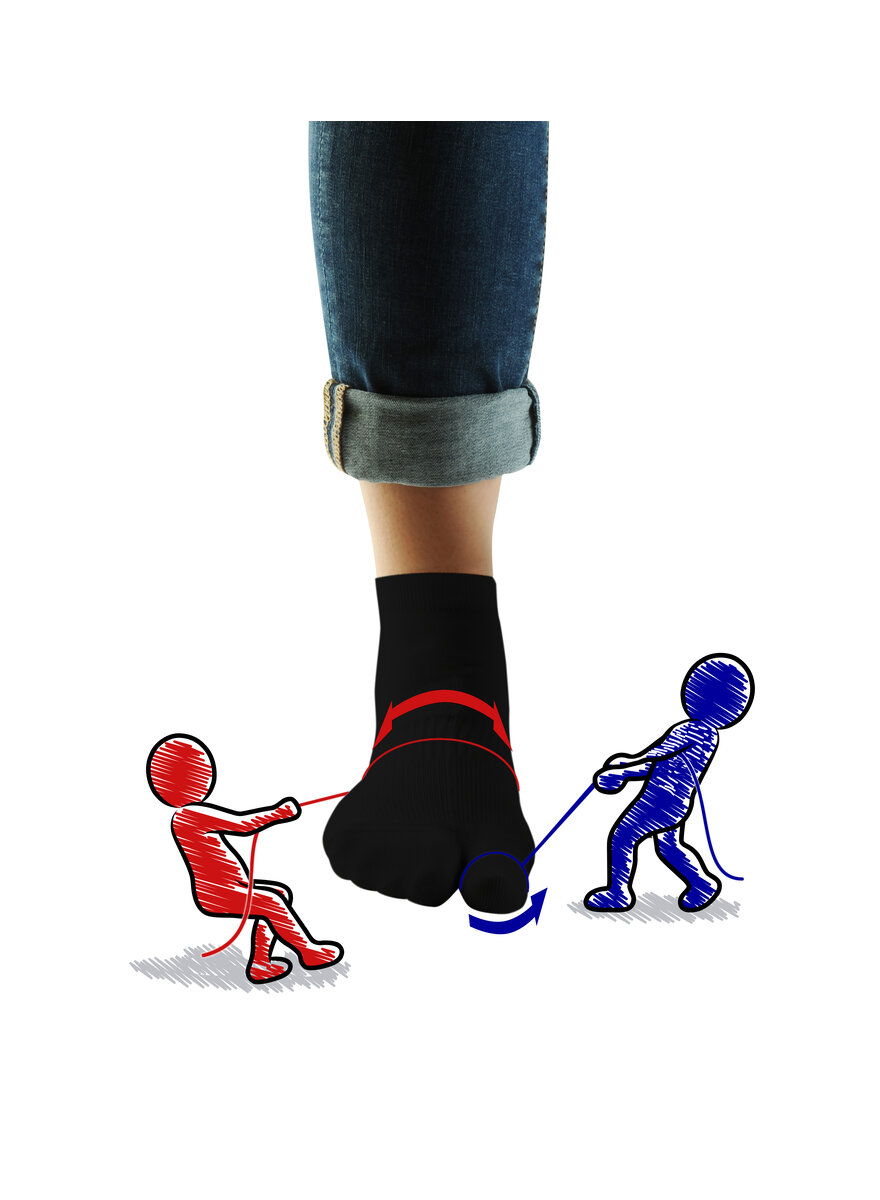 Auf diesem Bild sehen Sie das Produktbild 4 f�r HALLUX-VALGUS-BANDAGENSOCKEN 2ER-SET GR. M (37-39)