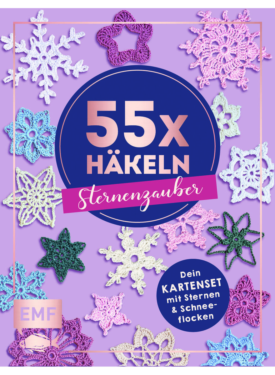 Auf diesem Bild sehen Sie das Produktbild 2 f�r KARTENSET 55X H�KELN STERNEN- ZAUBER
