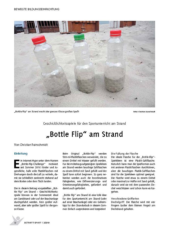 Auf diesem Bild sehen Sie das Produktbild 1 fr BOTTLE FLIP AM STRAND