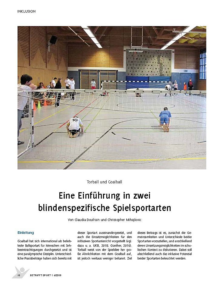 TORBALL UND GOALBALL