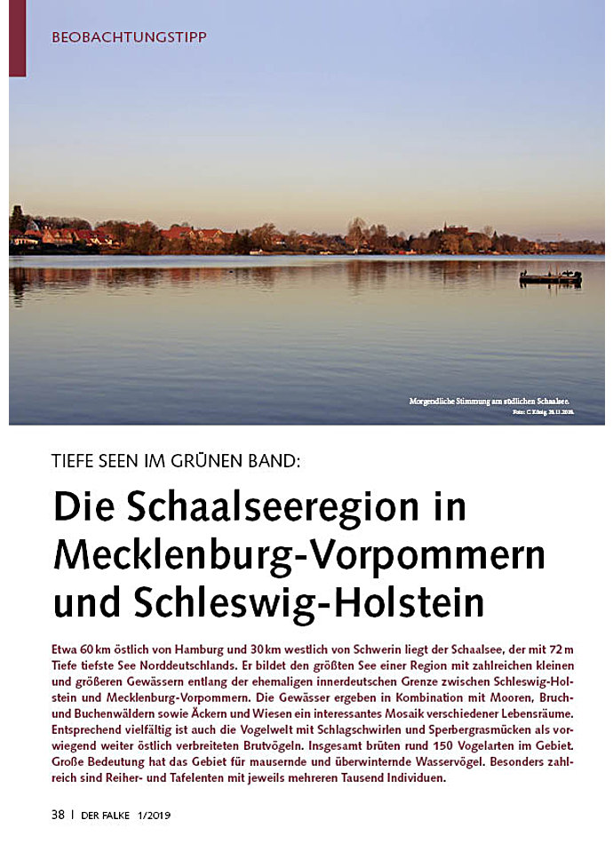 Auf diesem Bild sehen Sie das Produktbild 1 fr DIE SCHAALSEEREGION BEOBACHTUNGSTIPP