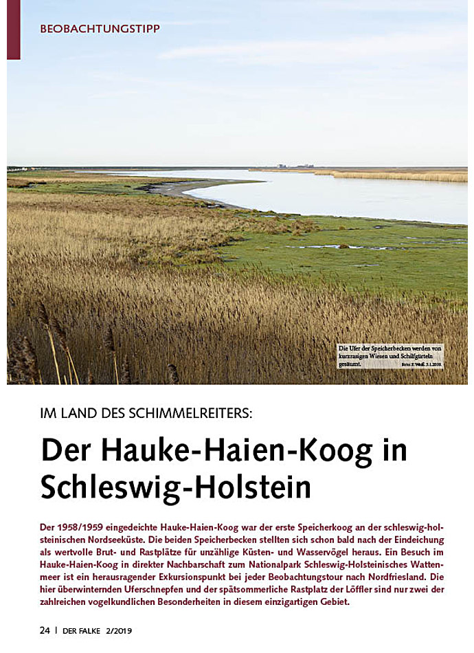 Auf diesem Bild sehen Sie das Produktbild 1 fr DER HAUKE-HAIEN-KOOG BEOBACHTUNGSTIPP