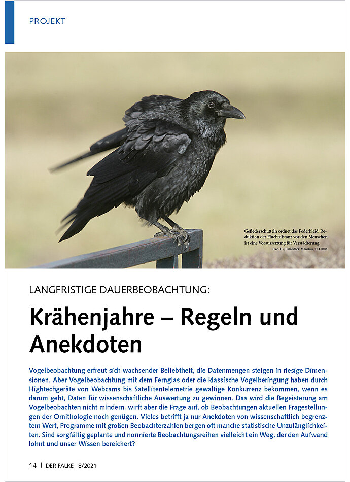 Auf diesem Bild sehen Sie das Produktbild 1 fr LANGFRISTIGE DAUERBEOBACHTUNG: KRHENJAHRE - REGELN UND ANEK DOTEN