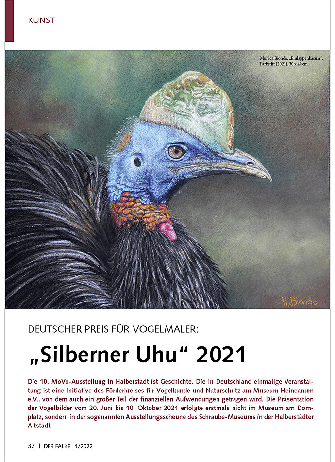 DEUTSCHER PREIS FR VOGELMALER SILBERNER UHU 2021